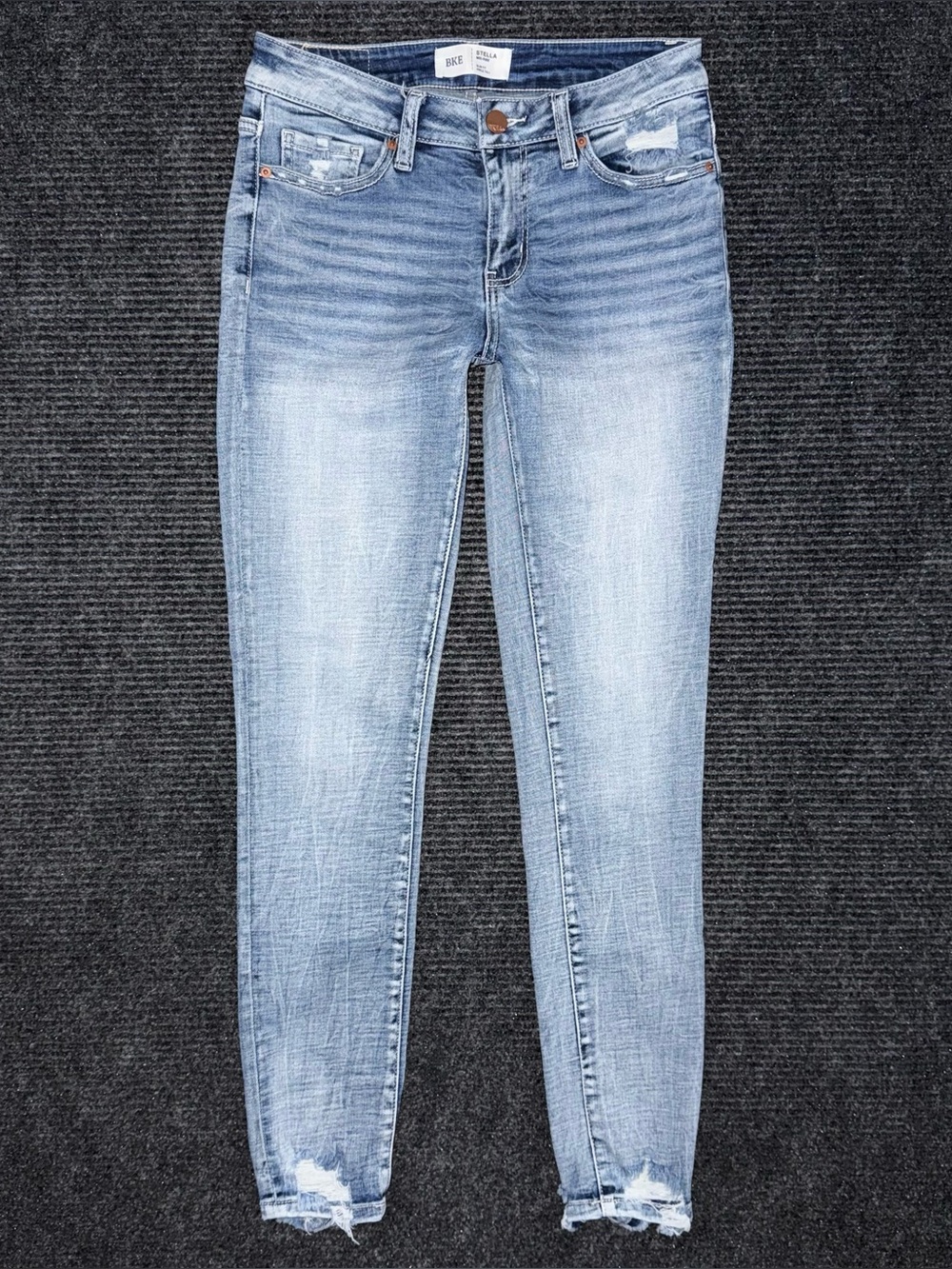 Buckle BKE Stella Mid Rise Slim Ankle Tall Stretch Jeans 26 x 28.5 ABK1771AT EUC